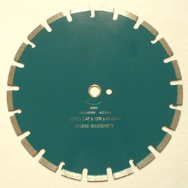 Sintered, green concrete & abrasive materials cutting, 12mm segment high