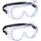 2 pack Safety Goggles, Adjustable,Lightweight Anti-Fog Protective Safety Glasses, Eye Protection, White