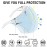 Face Shield with Glasses 4 Pack, Anti-Fog Clear Face Mask Shield Reusable Protective Plastic Mask Droplet Splash Guard