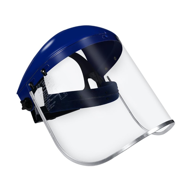Full Face Impact Resistant Safety Faceshield | Clear | Extrusion-Grade Polycarbonate Visor | 1 Set + Replacement Visor