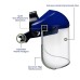 Full Face Impact Resistant Safety Faceshield | Clear | Extrusion-Grade Polycarbonate Visor | 1 Set + Replacement Visor