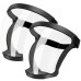 Full Face Super Protective Shields, 2pcs Unisex Face Shield with Clear Spray Splash Proof Full Face Protective
