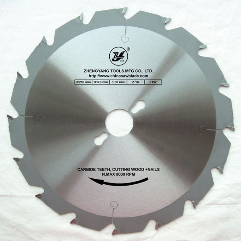 Blades for various kind of portable saw machines,nailed wood cutting